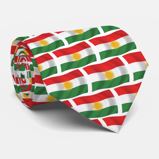 Kurdistan-Flagge Krawatte (Gerollt)
