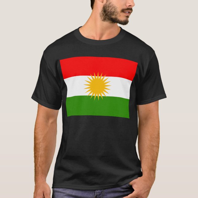 Kurdistan-Flagge T-Shirt (Vorderseite)