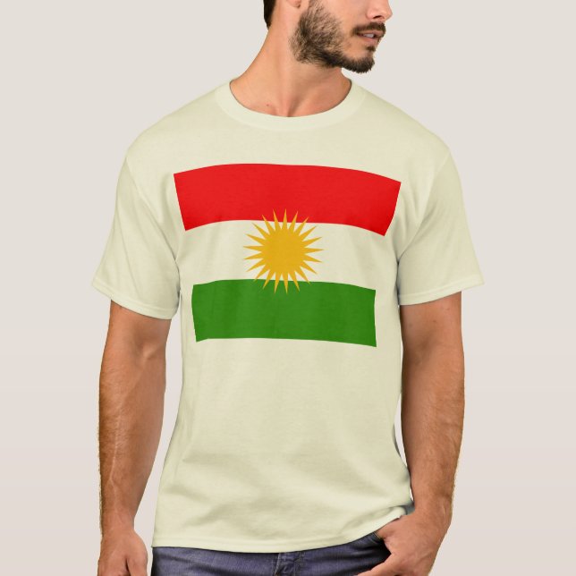 Kurdistan-Flagge T-Shirt (Vorderseite)