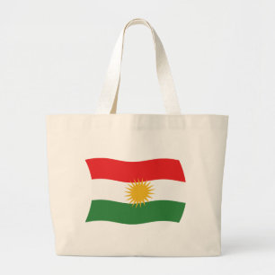 Kurdistan-Flagge-Tragetasche Jumbo Stoffbeutel