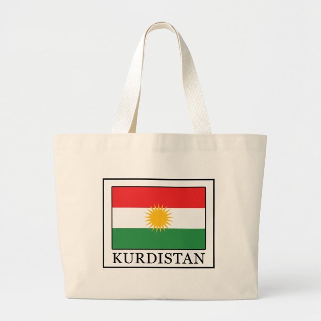 Kurdistan Jumbo Stoffbeutel (Vorne)