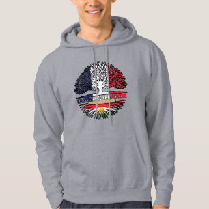 Kurdistan Kurdisch Französisch-Tree-Roots-Flagge Hoodie