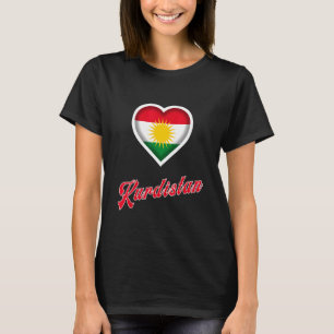 Kurdistan Kurdisch Kurd Symbol Kurdistan Flagge T-Shirt