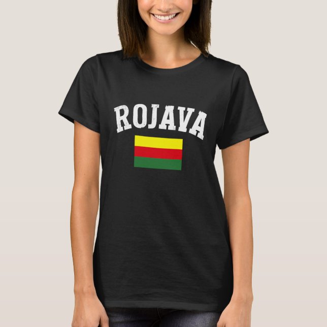 Kurdistan Kurds Kurdisch Rojava T-Shirt (Vorderseite)