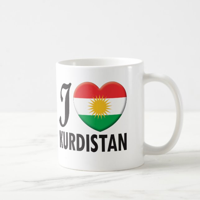 Kurdistan-Liebe Kaffeetasse (Rechts)