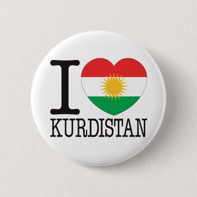Kurdistan-Liebe v2 Button (Vorderseite)