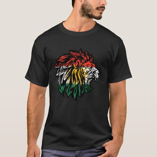 Kurdistan Lion Head Kurdish 4 T-Shirt (Vorderseite)