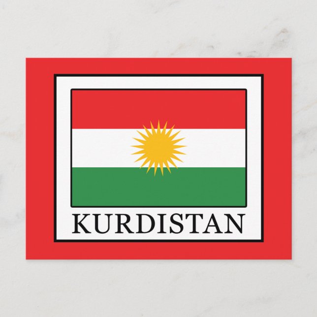 Kurdistan Postkarte (Vorderseite)