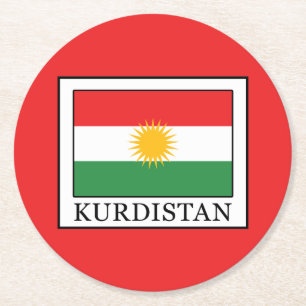 Kurdistan Runder Pappuntersetzer