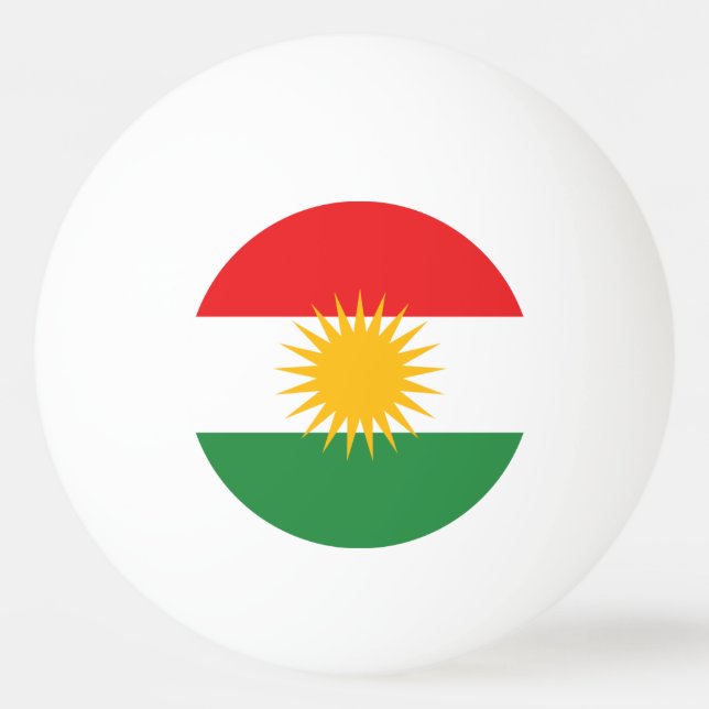 Kurdistan Tischtennisball (Vorderseite)