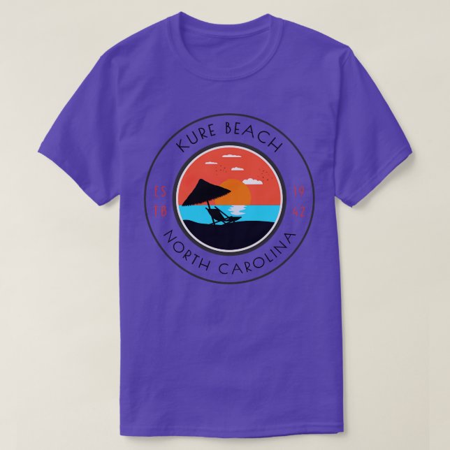 Kure Beach NC Sommerzeit Entspannung T-Shirt (Design vorne)