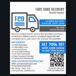 Kurier-LKW-Logo, Kurierdienstwerbung Flyer<br><div class="desc">Courier Truck Logo,  Kurier Service Werbung Flyer durch den Business Card Store.</div>