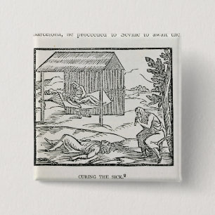 Kurieren des Kranken, Eingeborene von Hispaniola Button