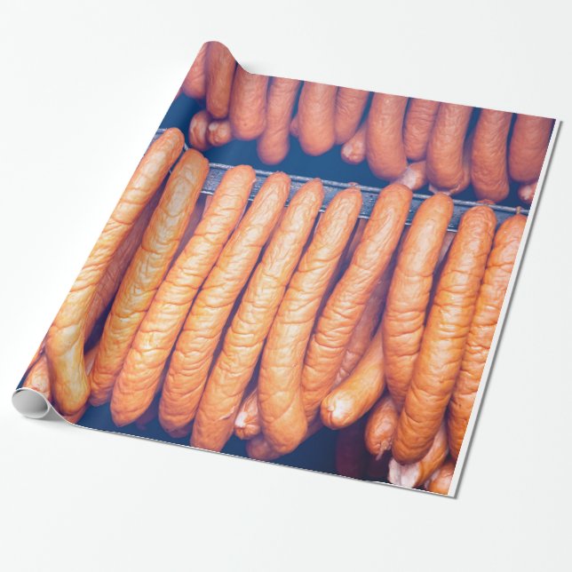 Kurierte Wurst Geschenkpapier (Ungerollt)