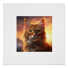 Kurilian Bobtail Cat Poster
