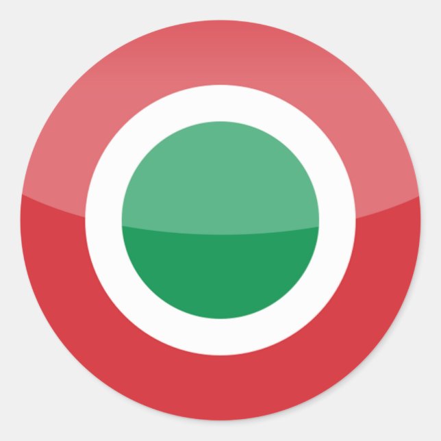 kurios runder aufkleber (Vorderseite)