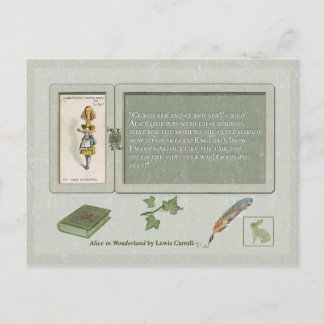 Kuriouser und Kuriouser-Postkarte Postkarte