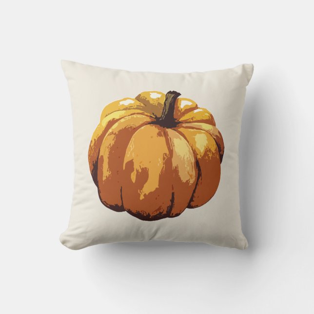 Kürkin Autumn Halloween Throw Kissen (Vorderseite)