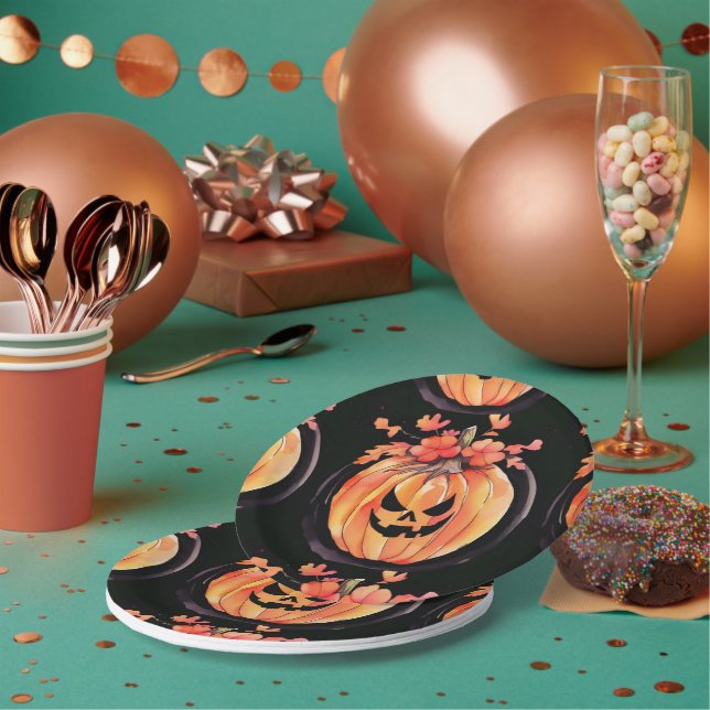 Kürkin Halloween Art Pappteller (Multi)