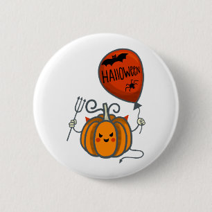Kürkin Halloween Button