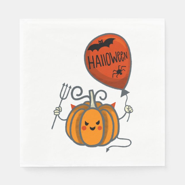 Kürkin Halloween Serviette (Vorderseite)
