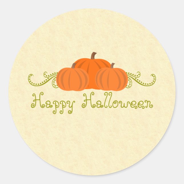 Kürkin-Wirbel Halloween Stickers (Vorderseite)