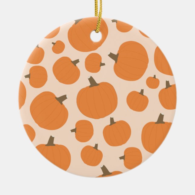 KürkPattern HerbstHalloween Keramik Ornament (Vorne)