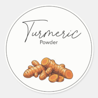 Kurkuma Runder Aufkleber
