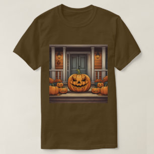 Kürme auf Porch Halloween-T - Shirt