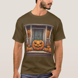 Kürme auf Porch Halloween-T - Shirt