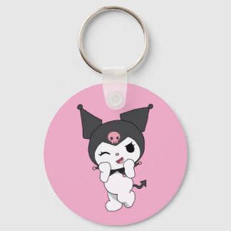 Kuromi doppelseitiger Aluminium-Schlüsselanhänger Schlüsselanhänger