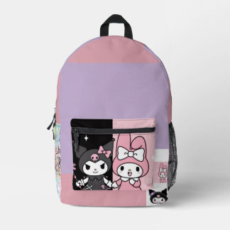 kuromi und mymelody süß bedruckter rucksack