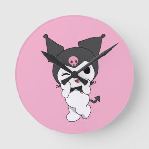 Kuromi Wanduhr – Süße von Sanrio inspirierte Raumd