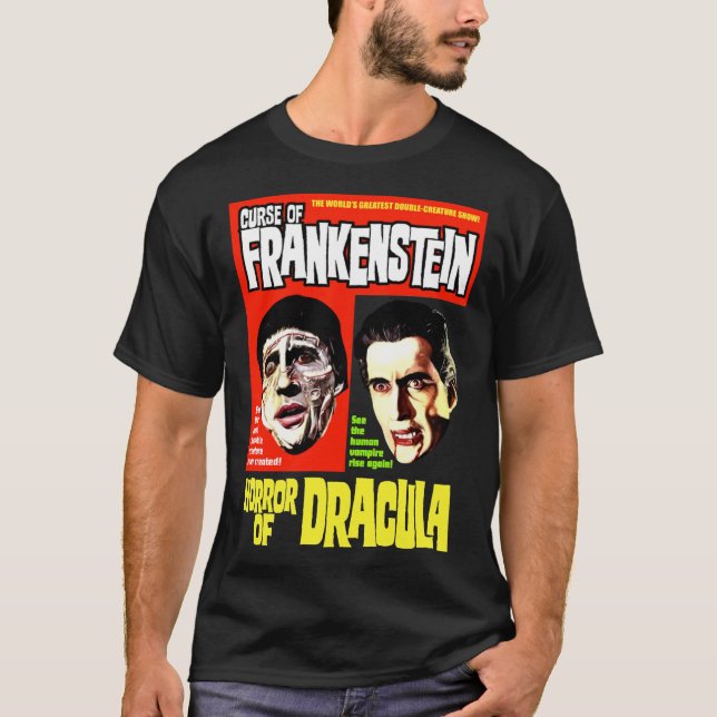 KURS VON FRANKENSTEIN HORROR VON DRACULA Classic T T-Shirt (Vorderseite)