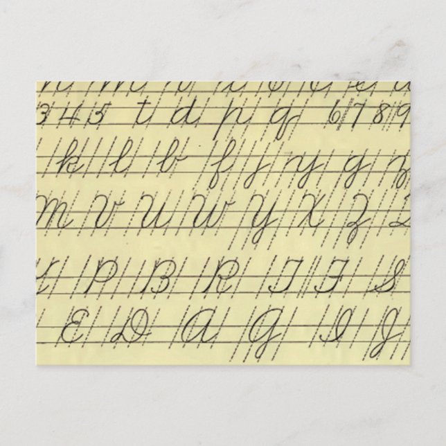 kursiv postkarte (Vorderseite)