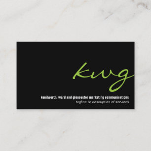 Kursive Limone Monogramm-Geschäfts-Karte Visitenkarte