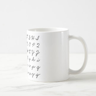 Kursive-Schreibtafel Kaffeetasse