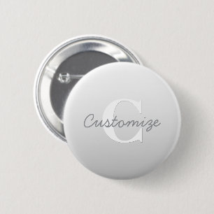 Kursiver Name oder anderer Text mit Monogramm Fa Button