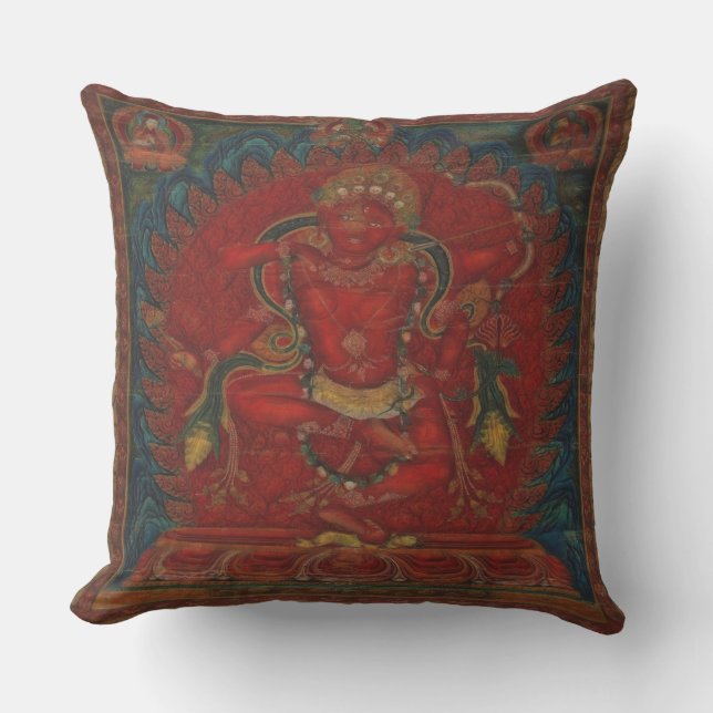 Kurukulla aus dem tibetischen Buddhismus Kissen (Vorderseite)