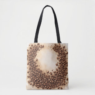 Kurve der Kaffeebohnen Tasche