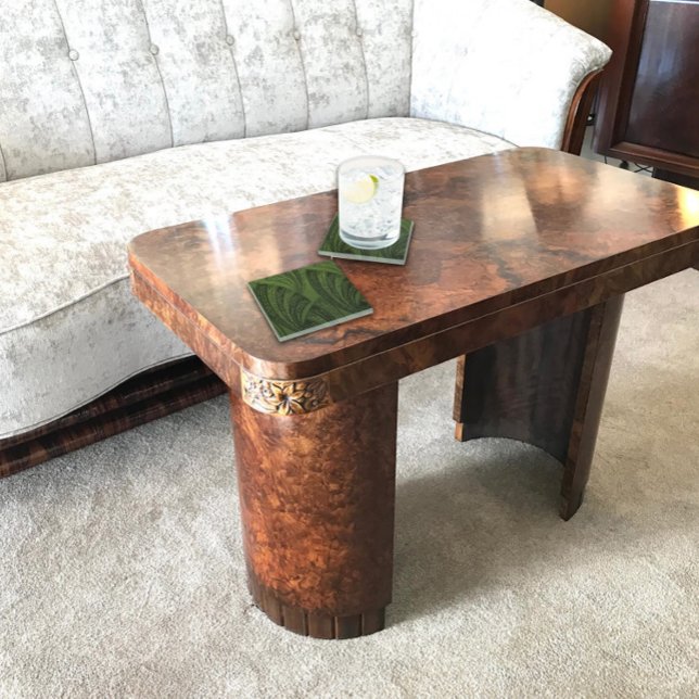 Kurve Fan Rich Green Glasuntersetzer (Von Creator hochgeladen)