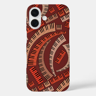 Kurve Klaviertasten iPhone 16 Hülle