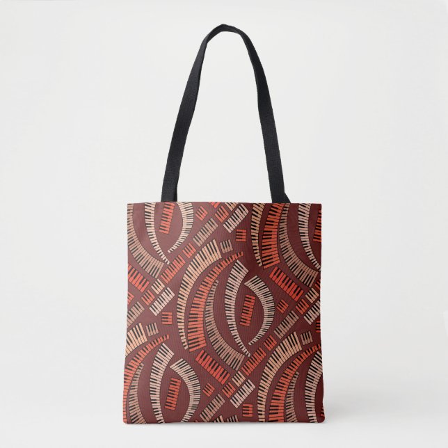 Kurve Klaviertasten Tasche (Vorderseite)