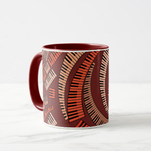 Kurve Klaviertasten Tasse