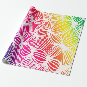 Kurve Regenbogenlinien Geschenkpapier