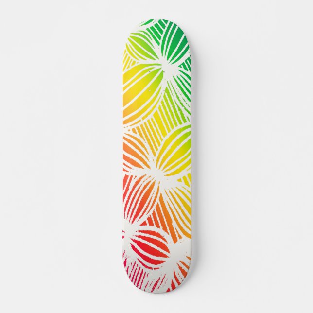 Kurve Regenbogenlinien Skateboard (Vorne)