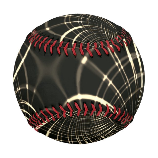 Kurven in Khaki-Farbe und dunklem Hintergrund Baseball (Vorderseite)