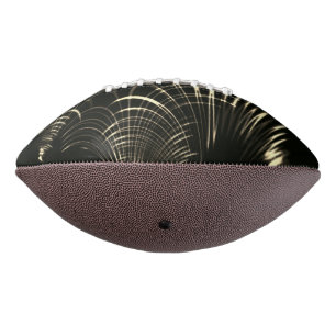 Kurven in Khaki-Farbe und dunklem Hintergrund Football