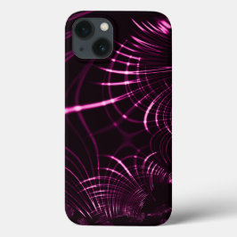 Kurven in rosa Farbe und dunklem Hintergrund Case-Mate iPhone Hülle