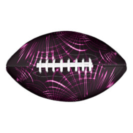 Kurven in rosa Farbe und dunklem Hintergrund Football